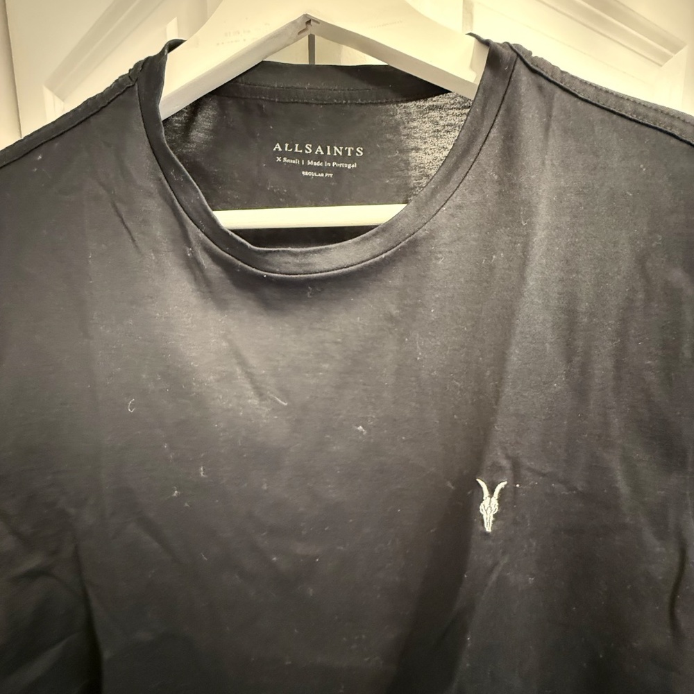 Allsaints Black Crewneck T-shirt X-Small